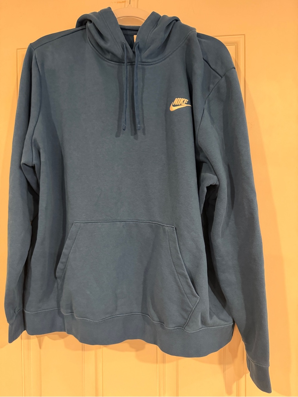 Nike Teal Blue Pullover Hoodie with Small Logo